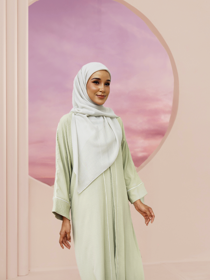 NOVALIE ABAYA DRESS DUSTY GREEN