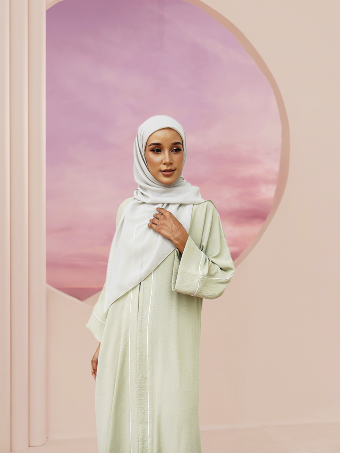 NOVALIE ABAYA DRESS DUSTY GREEN