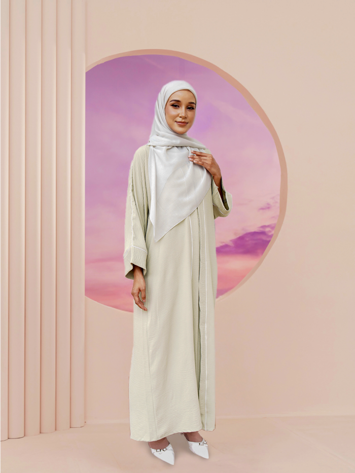 NOVALIE ABAYA DRESS DUSTY GREEN