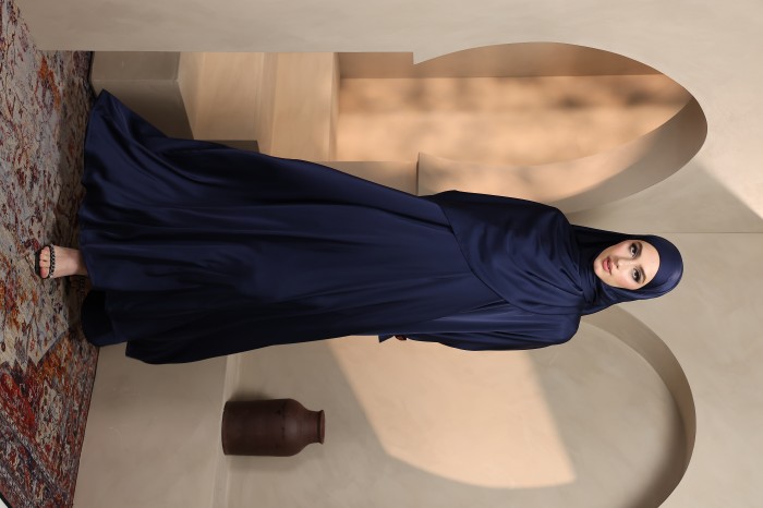 ANANDA SILKY ABAYA (DARK BLUE)