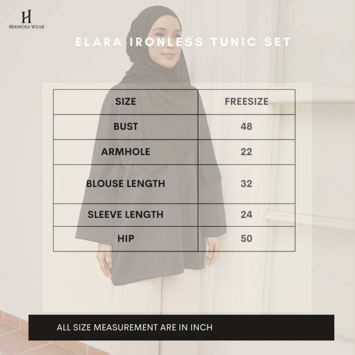 ELARA IRONLESS TUNIC - OFF WHITE