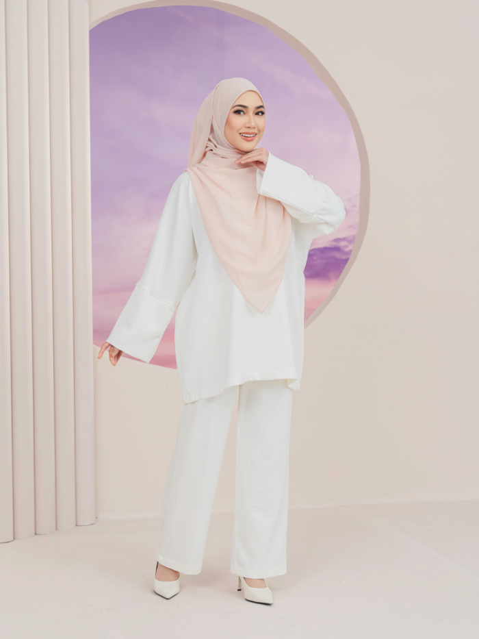 ELARA IRONLESS TUNIC - OFF WHITE