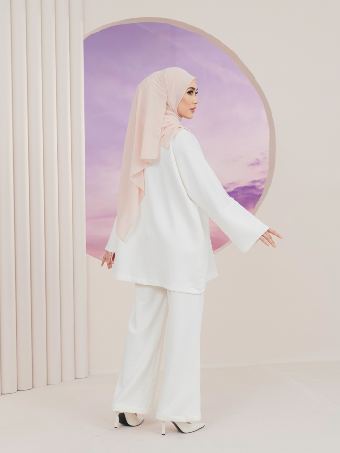 ELARA IRONLESS TUNIC - OFF WHITE