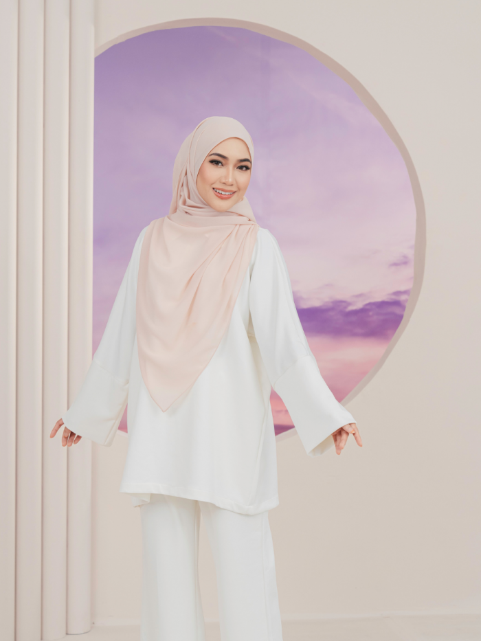 ELARA IRONLESS TUNIC - OFF WHITE