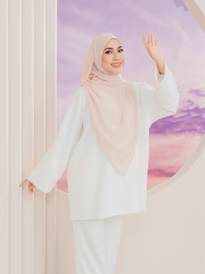 ELARA IRONLESS TUNIC - OFF WHITE