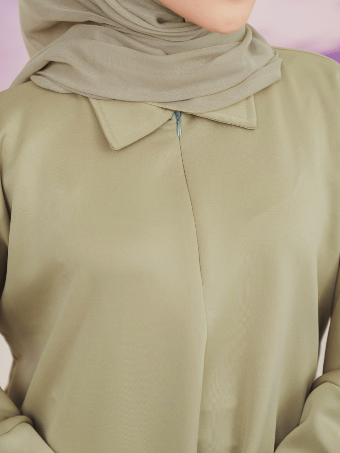 ELARA IRONLESS TUNIC - PASTEL GREEN