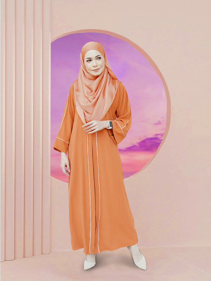 NOVALIE ABAYA DRESS TERRACOTTA