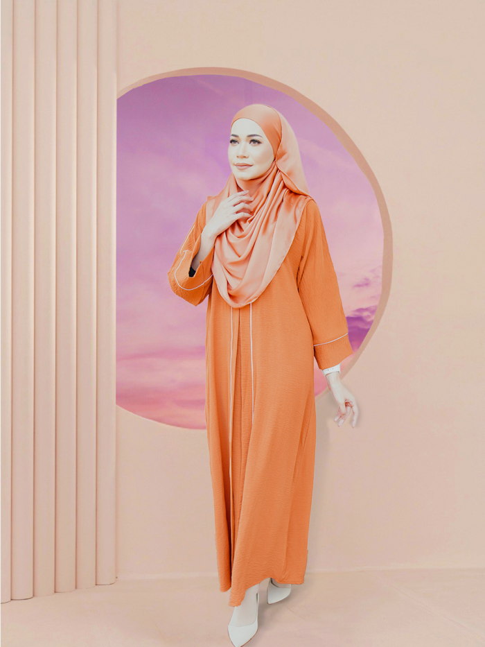 NOVALIE ABAYA DRESS TERRACOTTA