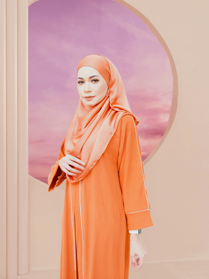 NOVALIE ABAYA DRESS TERRACOTTA